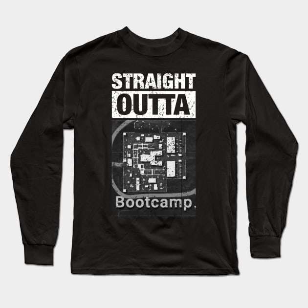 Straight outta Bootcamp Long Sleeve T-Shirt by happymonday
